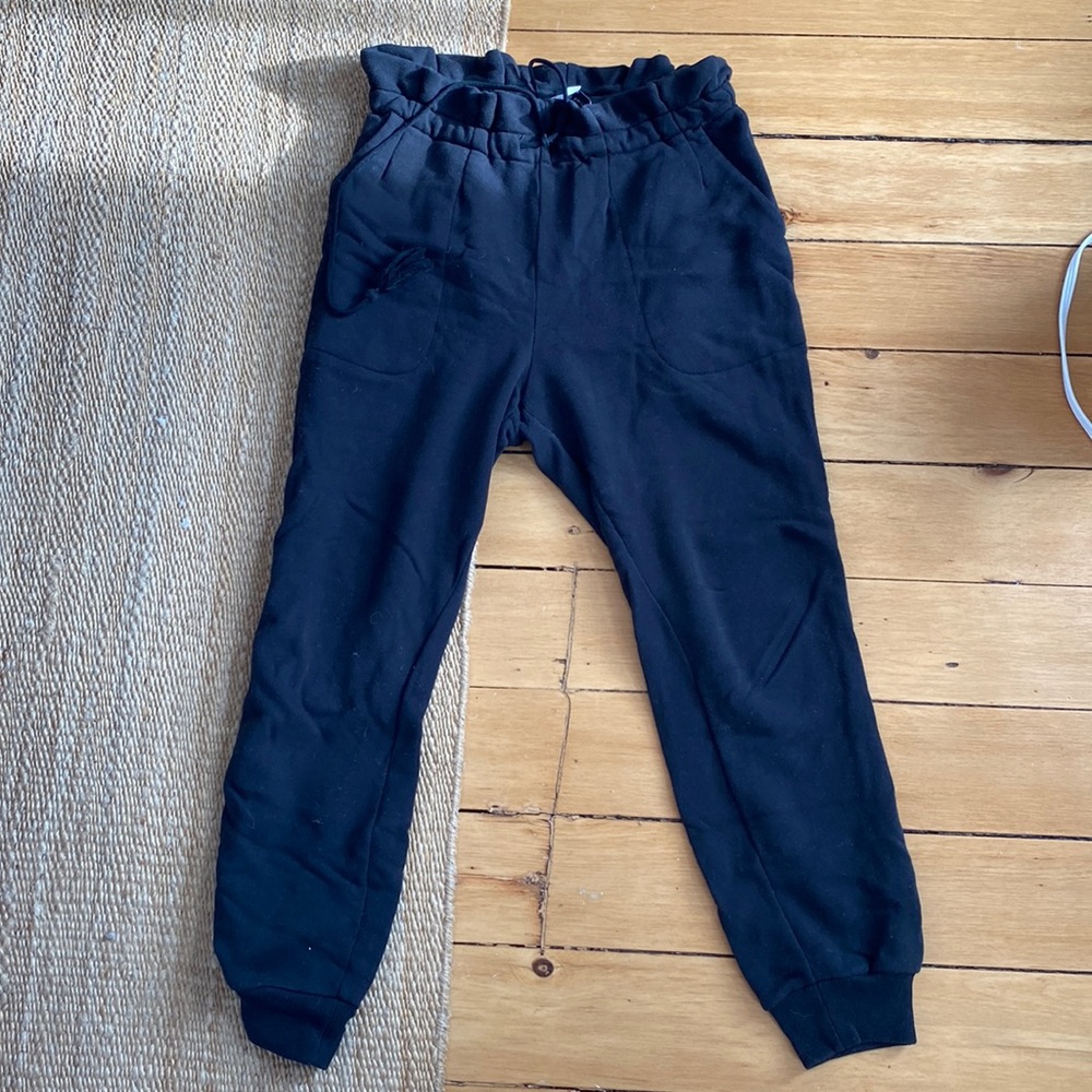 Something Navy paperbag sweatpants
